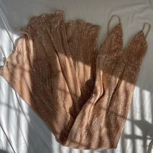 Long sequin mermaid-esque dress